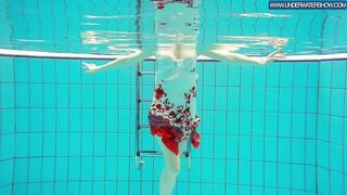 Hot Polish Redhead Swimming in the Pool
