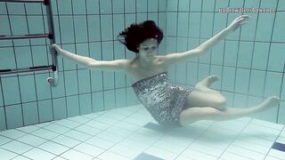 Naked Russian Mermaid in the Pool