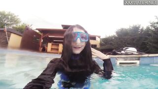 Hot Underwater Pool Masturbation of Emi Serene