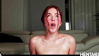 HENTAIED - most Beautiful Red Head Extreme Masturbation by Jia Lissa
