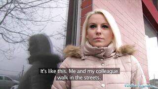 Public Agent Hot Blonde Lucy Shine Takes Cash for Sex