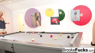 Brooke Brand plays sexy billiards with Vans balls