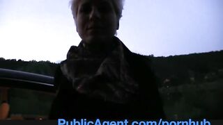 PublicAgent Blonde lesbian takes cock for money