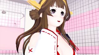 Kongou KanColle shower room 3d hentai